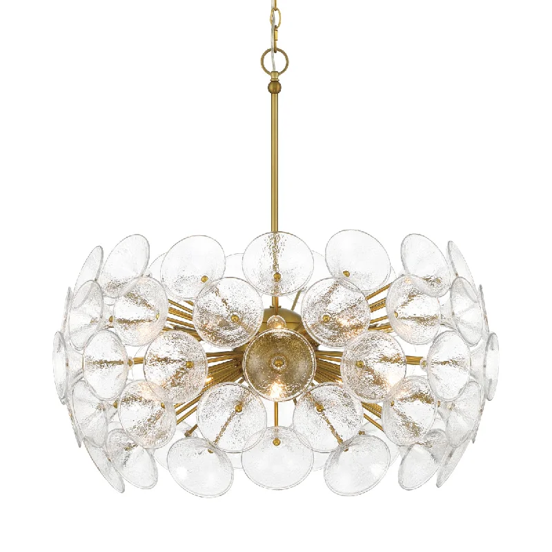 Industrial Lighting for Pharmaceutical ManufacturingWinter 30" 10 Lights Chandelier Brass Finish Industrial Lighting for Pharmaceutical ManufacturingWinter 30" 10 Lights Chandelier Brass Finish