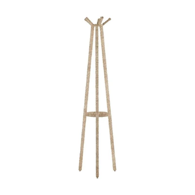 Track lighting with a brushed nickel finishRolo Coat Rack