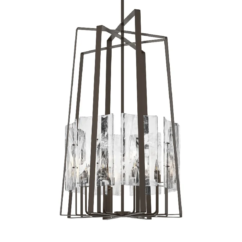 Industrial Lighting for Metal Fabrication ShopsArc Eight Light Pendant