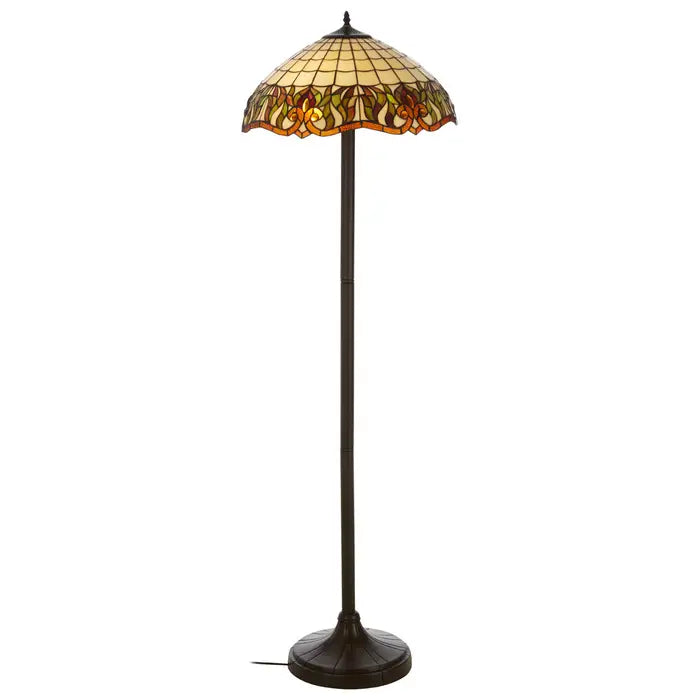 White track lighting for a clean lookChateau Tiffany Umbrella Shade Floor Lamp