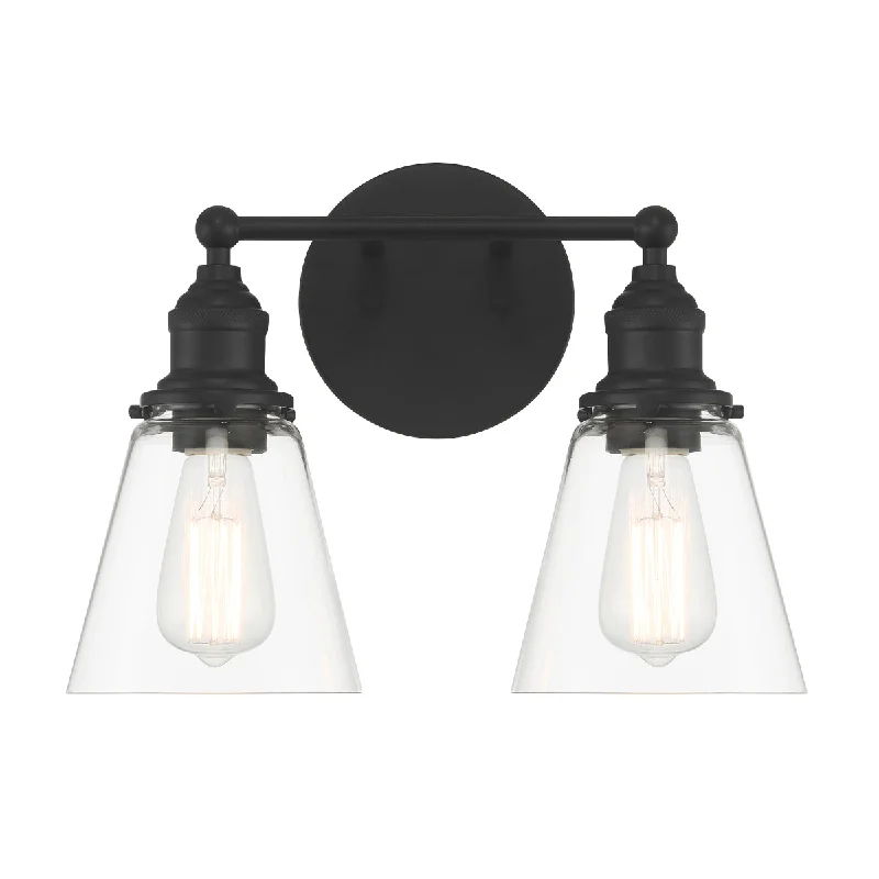 Explosion - Proof Industrial Lighting for Hazardous LocationsBarwell 15" 2 Lights Bathroom Vanity Light Black Finish Explosion - Proof Industrial Lighting for Hazardous LocationsBarwell 15" 2 Lights Bathroom Vanity Light Black Finish