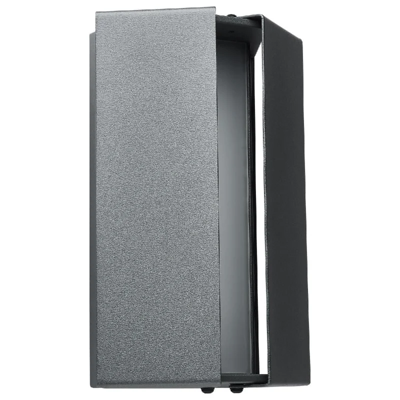 Durable Industrial Lighting for Harsh EnvironmentsPeak 9" LED Wall Sconce, Selectable CCT, Matte Gray Finish