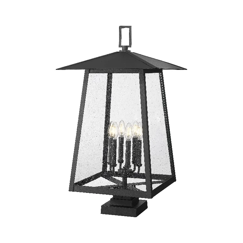 Wireless track lighting for easy installationRainer 6-Light Outdoor Pier Mounted Fixture