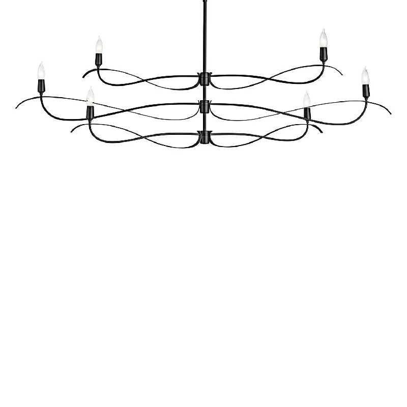 Industrial Task Lighting for Precision WorkstationsWillow Six Light Chandelier