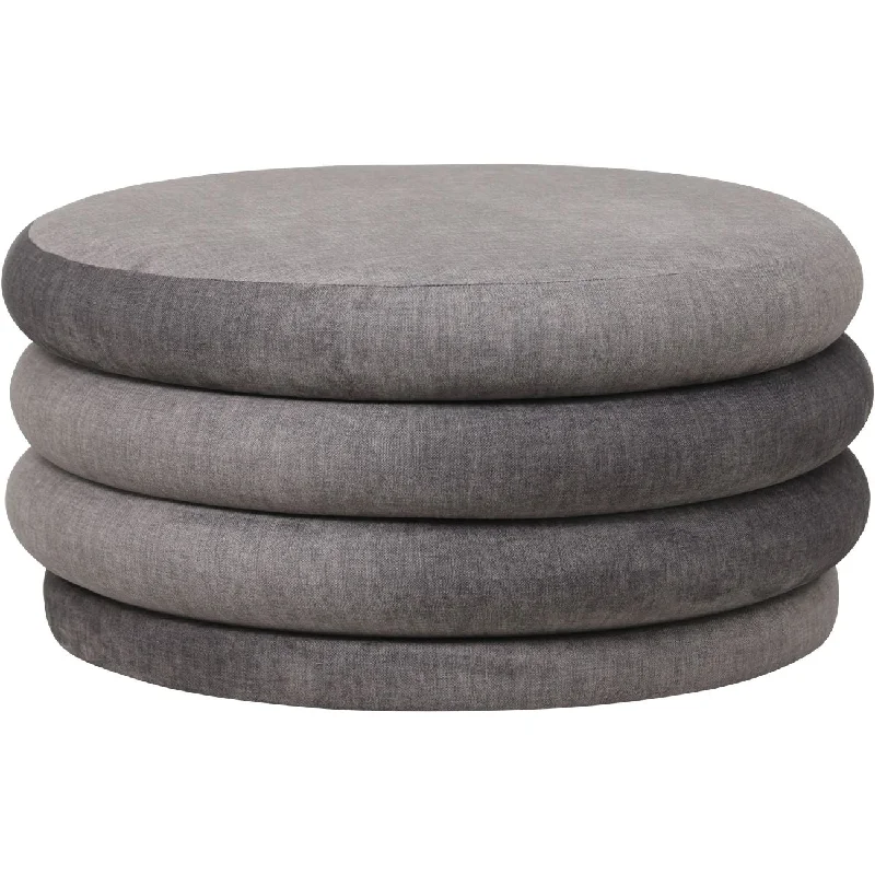 Track lighting with a decorative track designCasa Upholstered Storage Ottoman - Grey/Cream