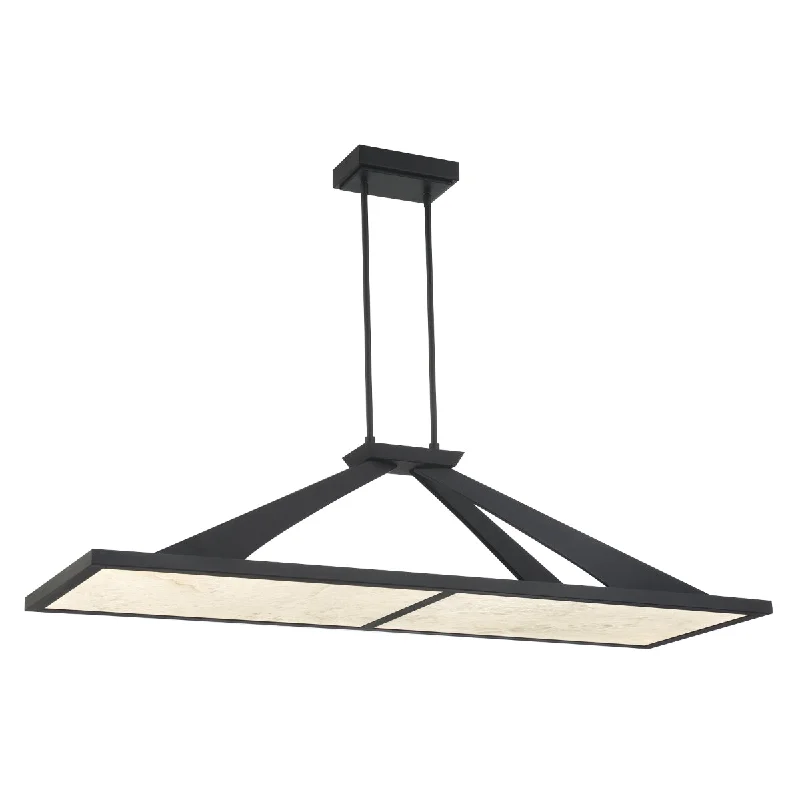 Industrial Lighting for Food Processing FactoriesStiles 48" 1 Light LED Pendant Light Black Finish