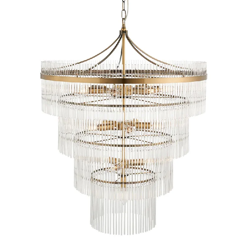 Dimmable track lighting for home officesStefan 16Lt Tiered Crystal Pendant - Antique Brass Dimmable track lighting for home officesStefan 16Lt Tiered Crystal Pendant - Antique Brass