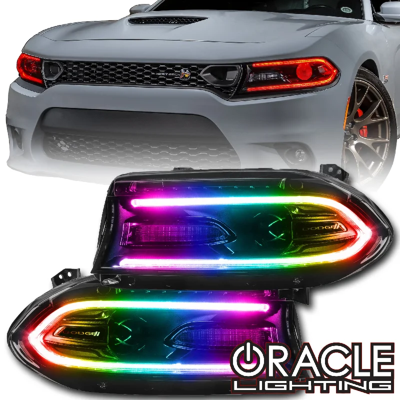 Contemporary track lighting in black finishORACLE Lighting 2015-2021 Dodge Charger ColorSHIFT RGB+W Headlight DRL Upgrade Kit