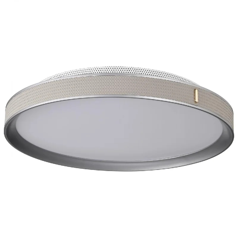 Waterproof Industrial Lighting for Wet AreasBandon 20" LED Flush Mount Light, Gray with Off-White Wrap, Acrylic Lens Waterproof Industrial Lighting for Wet AreasBandon 20" LED Flush Mount Light, Gray with Off-White Wrap, Acrylic Lens