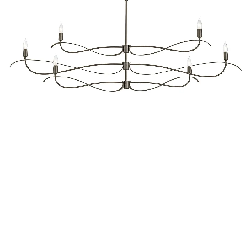 Industrial Area Lighting for Large Open SpacesWillow Six Light Chandelier