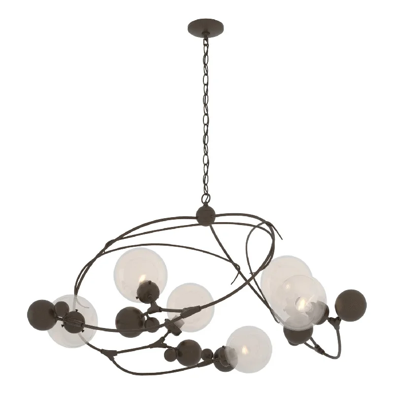 Dimmable Industrial Lighting for Ambiance ControlSprig Six Light Pendant