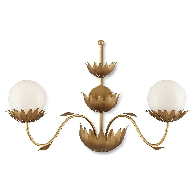 Track lighting with colored glass accentsMirasole Wall Sconce