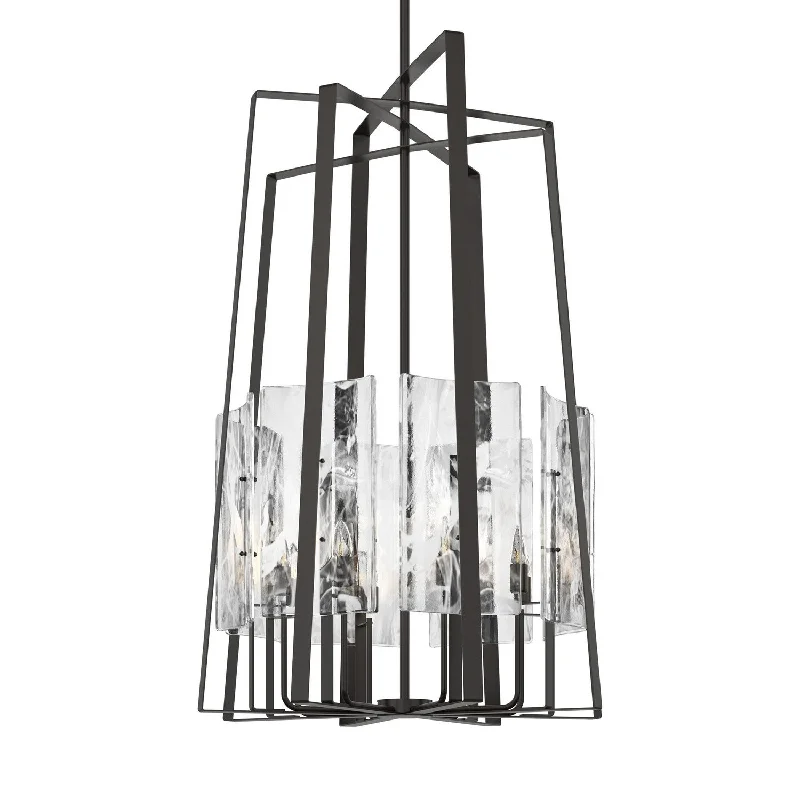 Industrial Lighting for Metal Fabrication ShopsArc Eight Light Pendant