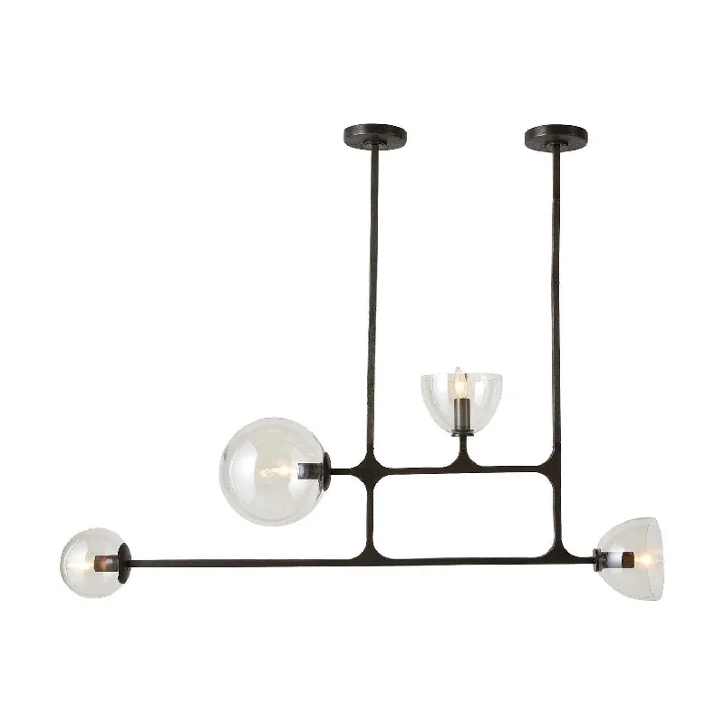Track lighting with a chunky, bold designDillon Linear Chandelier