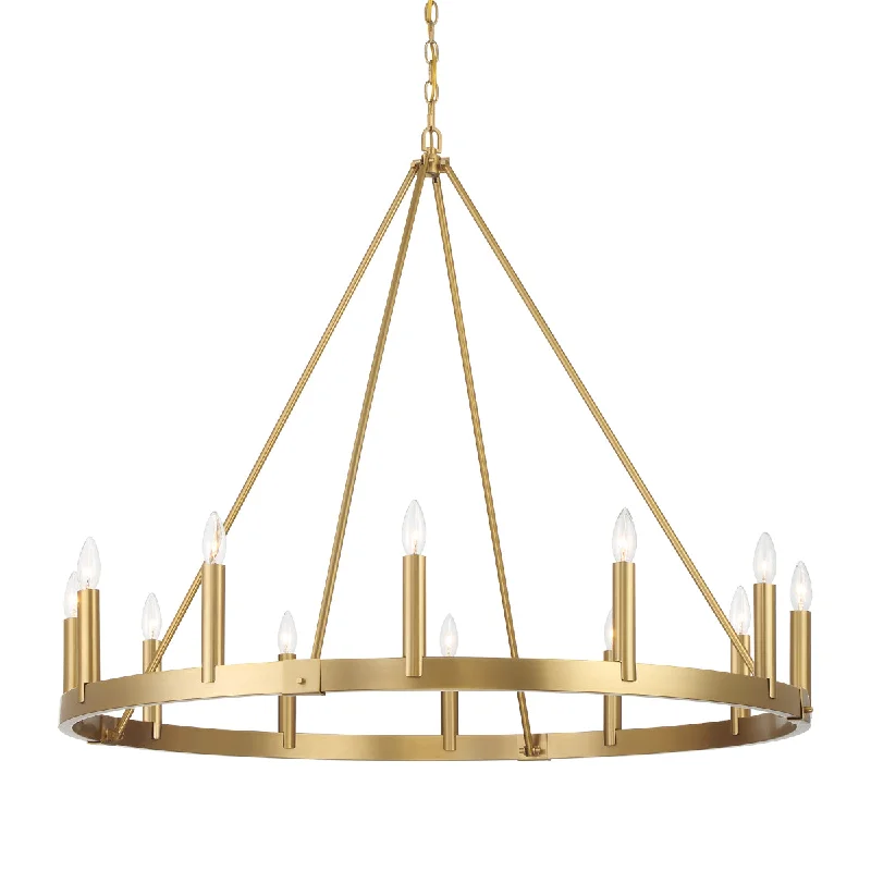 Explosion - Proof Industrial Lighting for Hazardous LocationsDutton 42" 12 Lights Chandelier Gold Finish Explosion - Proof Industrial Lighting for Hazardous LocationsDutton 42" 12 Lights Chandelier Gold Finish