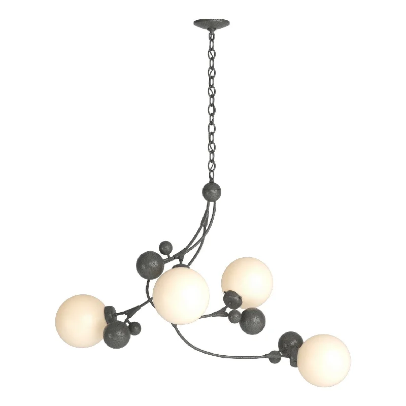 Dimmable Industrial Lighting for Ambiance ControlSprig Four Light Pendant