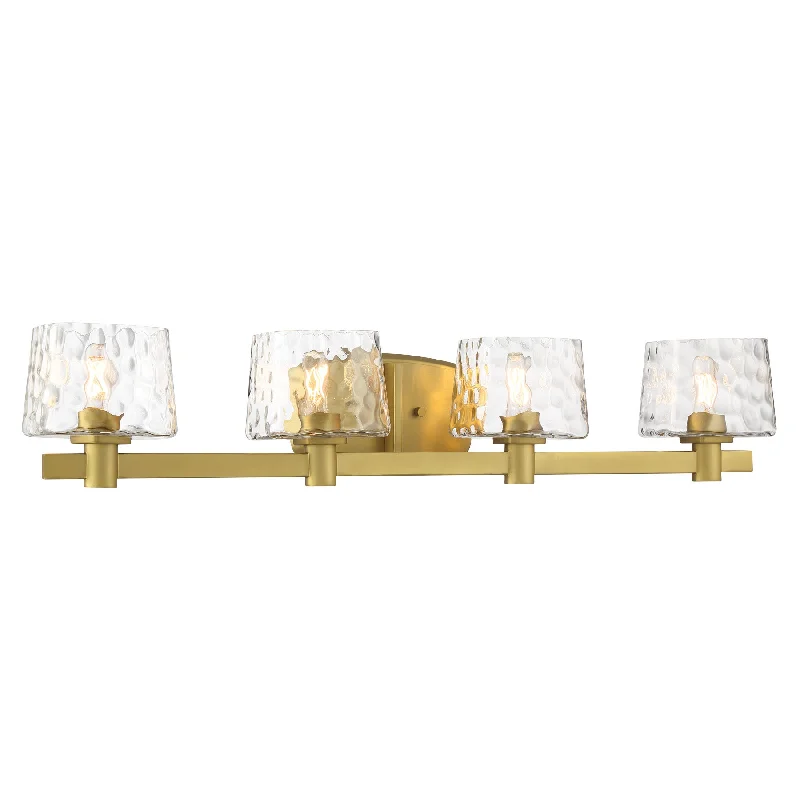 Industrial Lighting for Electronics ManufacturingDrysdale 33" 4 Lights Vanity Light Brass Finish