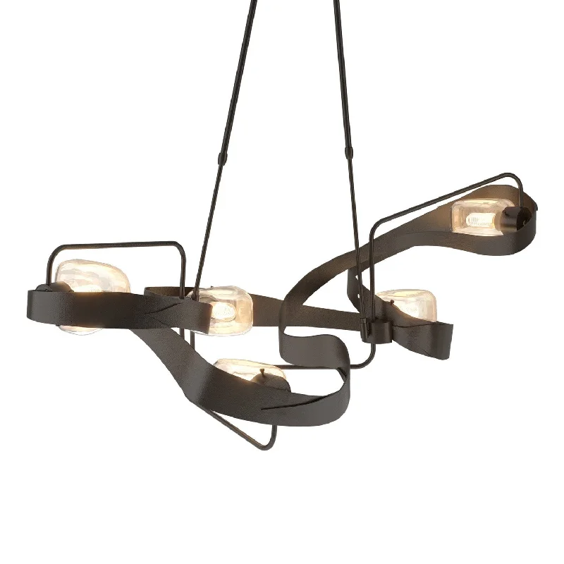 Dimmable Industrial Lighting for Ambiance ControlGraffiti Five Light Pendant