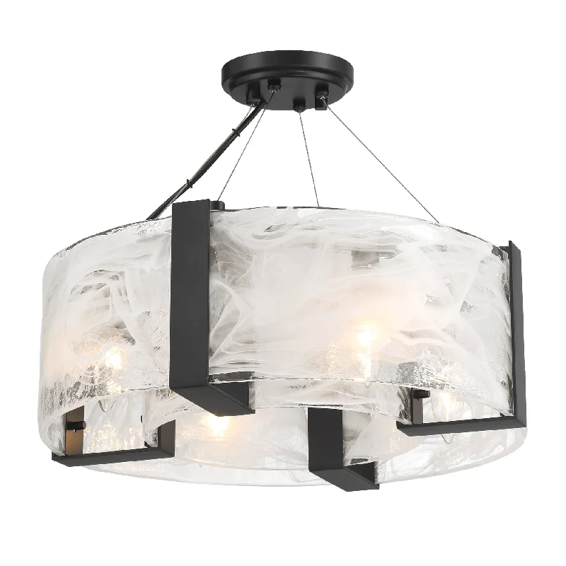 Color - Tunable Industrial Lighting for Special ApplicationsCloud Break 18" 4 Lights Pendant Light Black Finish Color - Tunable Industrial Lighting for Special ApplicationsCloud Break 18" 4 Lights Pendant Light Black Finish