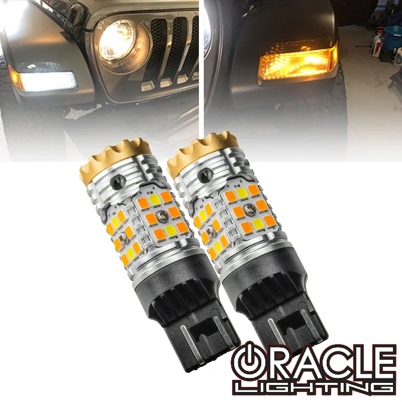Track lighting with frosted glass shadesORACLE Lighting Jeep Gladiator Front Turn Signal/ DRL Switchback 7443CK Bulb (Pair)