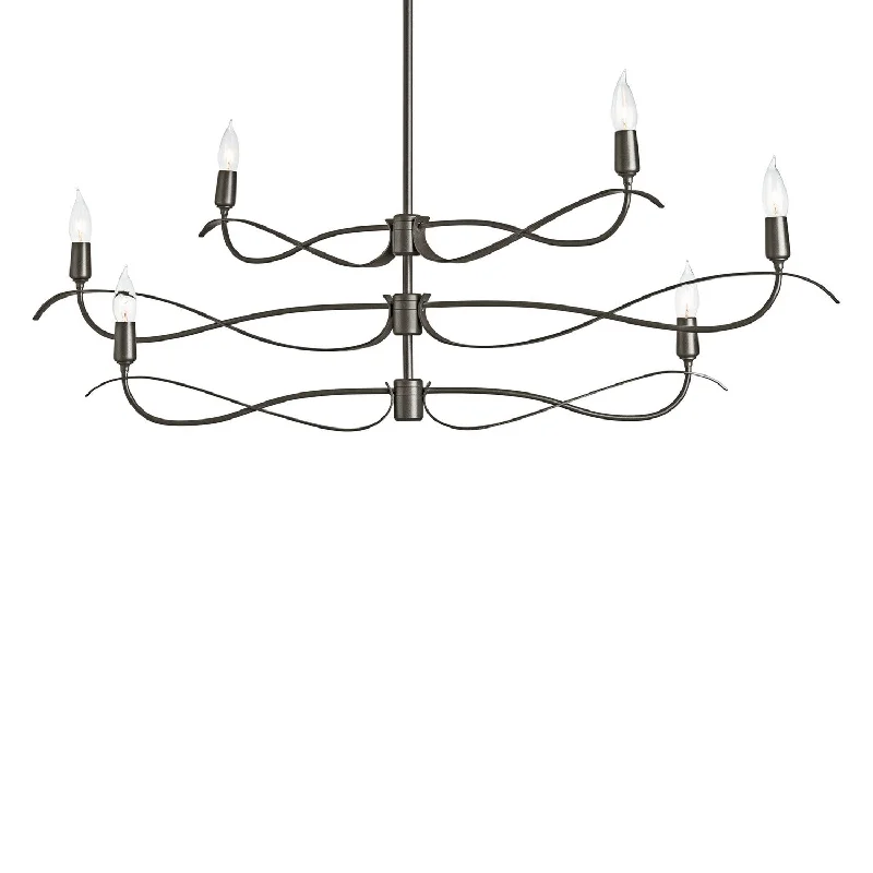 Industrial Ceiling - Mounted Lighting for Assembly PlantsWillow Six Light Chandelier Industrial Ceiling - Mounted Lighting for Assembly PlantsWillow Six Light Chandelier