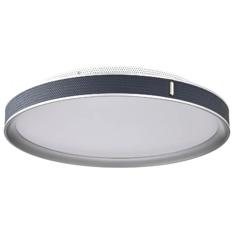 Industrial Lighting for Electronics ManufacturingBandon 20" LED Flush Mount Light, Gray with Blue Wrap, Acrylic Lens Industrial Lighting for Electronics ManufacturingBandon 20" LED Flush Mount Light, Gray with Blue Wrap, Acrylic Lens