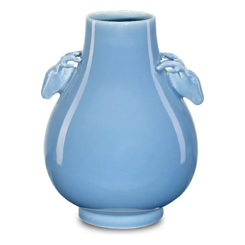 Industrial - style track lighting for loftsSky Blue Deer Handle Vase