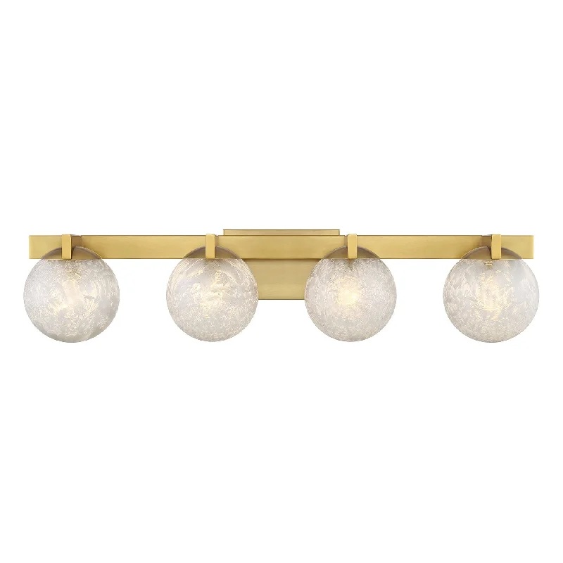 Wireless track lighting for easy installationDarien 4-Light Vanity Light
