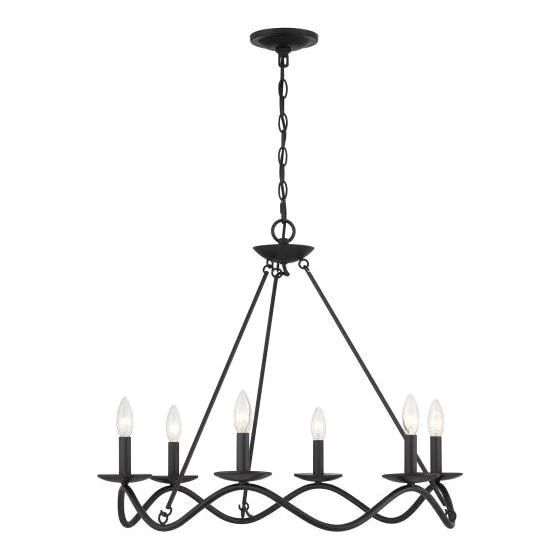 Low - voltage track lighting for safety6-Light Chandelier