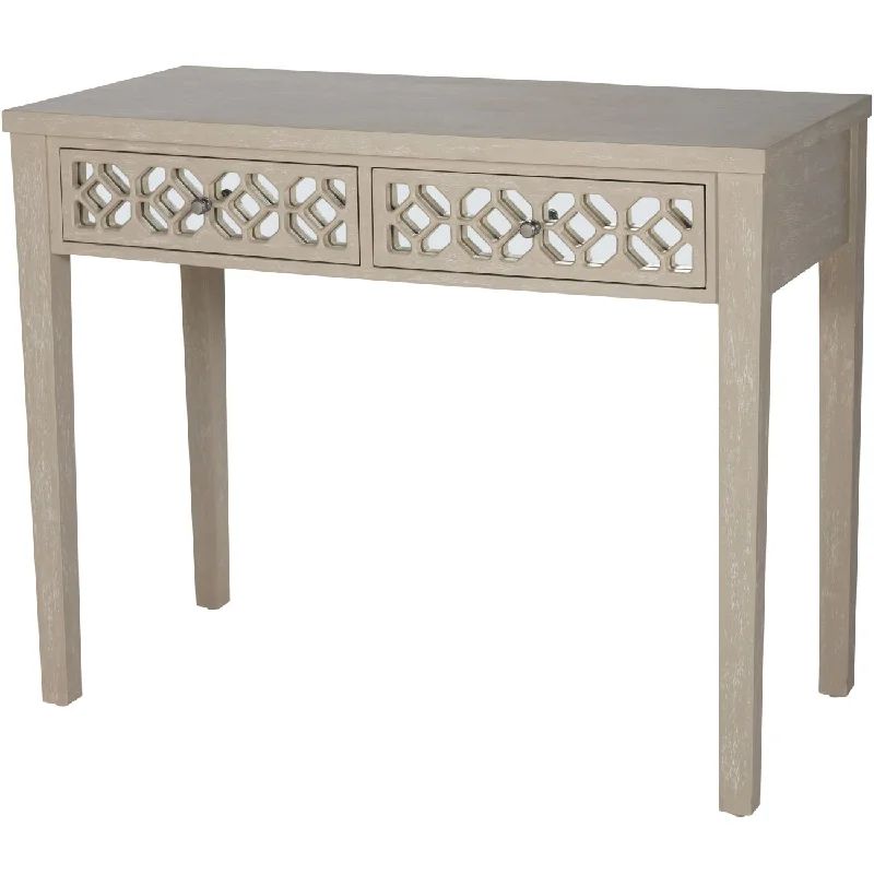 Wireless track lighting for easy installationCampbell 2 Drawer Console Table