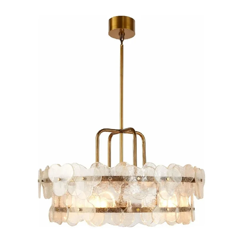 Track lighting with clear glass shadesCascade Chandelier