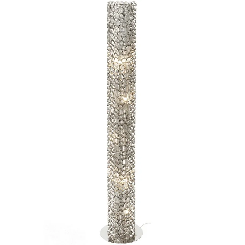 Track lighting with multiple heads for flexibilityVenus Tube Floor Lamp - Nickel Finish Track lighting with multiple heads for flexibilityVenus Tube Floor Lamp - Nickel Finish