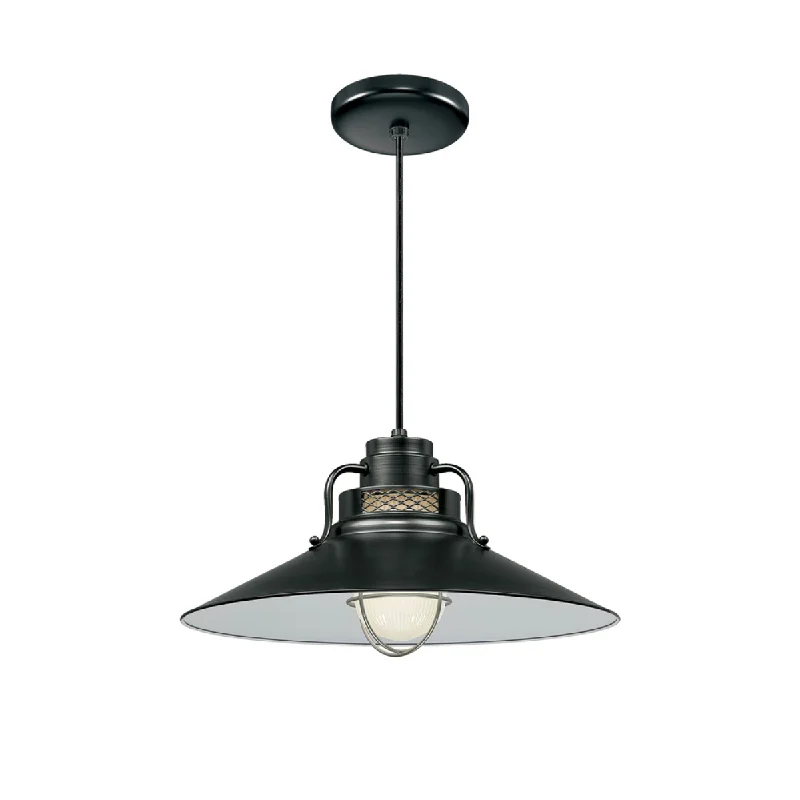 High - Bay LED Industrial Lighting for WarehousesR Series 18" Cord Hung Railroad Shade Pendant Light Satin Black Finish High - Bay LED Industrial Lighting for WarehousesR Series 18" Cord Hung Railroad Shade Pendant Light Satin Black Finish