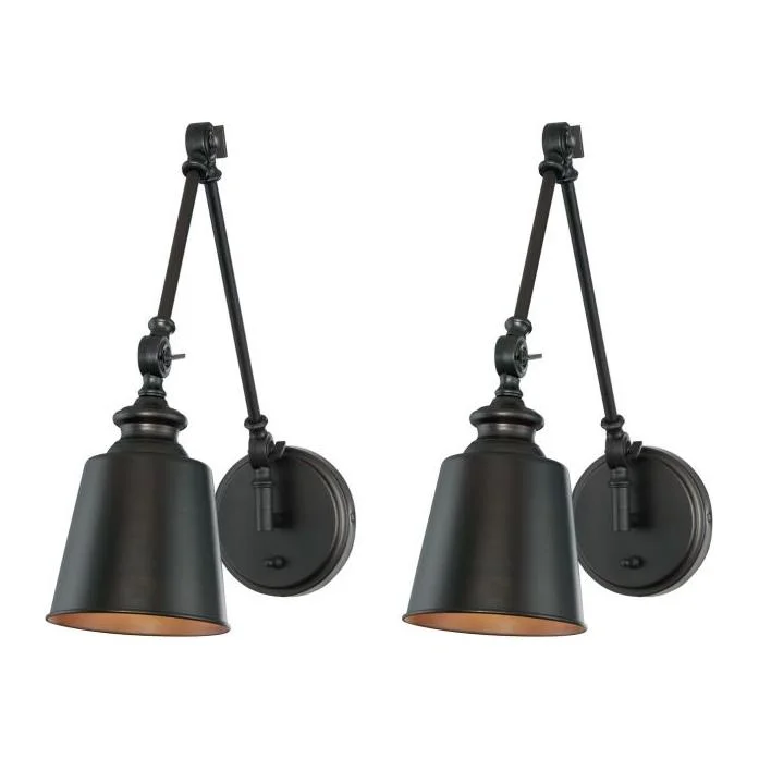Track lighting for retail window displays1-Light Adjustable Wall Sconce (Set of 2)