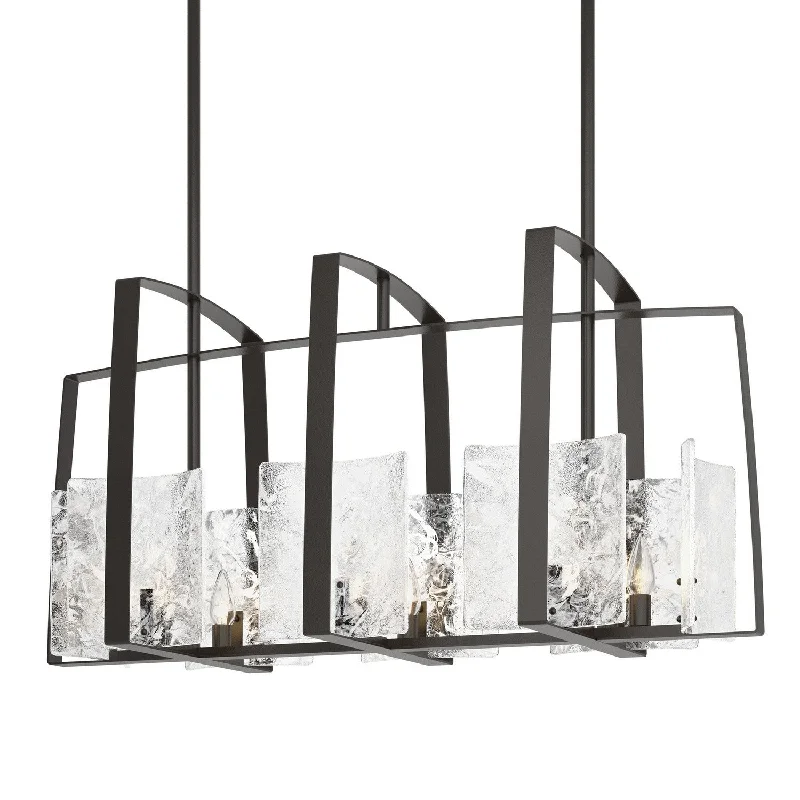 Industrial Lighting for Metal Fabrication ShopsArc Eight Light Linear Pendant