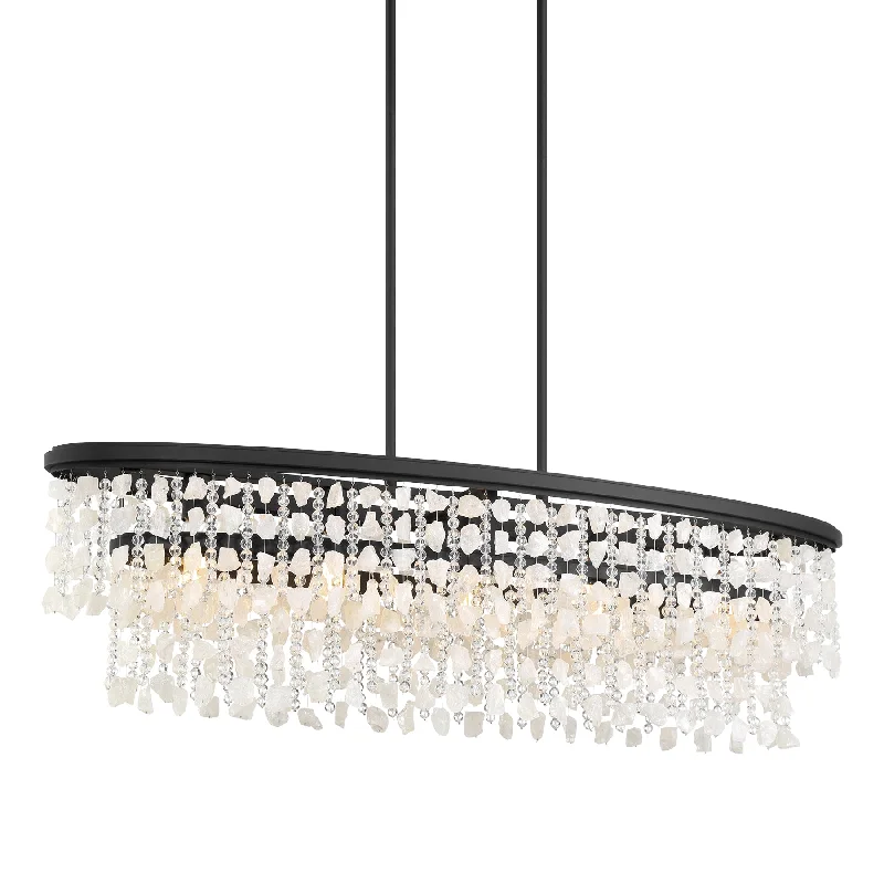 Industrial Lighting for Pharmaceutical ManufacturingShimmering Elegance 48" 5 Lights Kitchen Island Light Black Finish Industrial Lighting for Pharmaceutical ManufacturingShimmering Elegance 48" 5 Lights Kitchen Island Light Black Finish