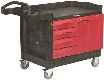 Industrial - style track lighting for loftsTrademaster Cart With 4-Drawer And Cabinet' Small' Black Industrial - style track lighting for loftsTrademaster Cart With 4-Drawer And Cabinet' Small' Black