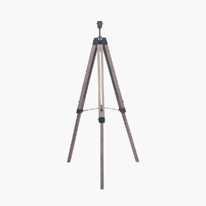 Track lighting with a decorative track designWindsor Wooden Tripod Floor Lamp