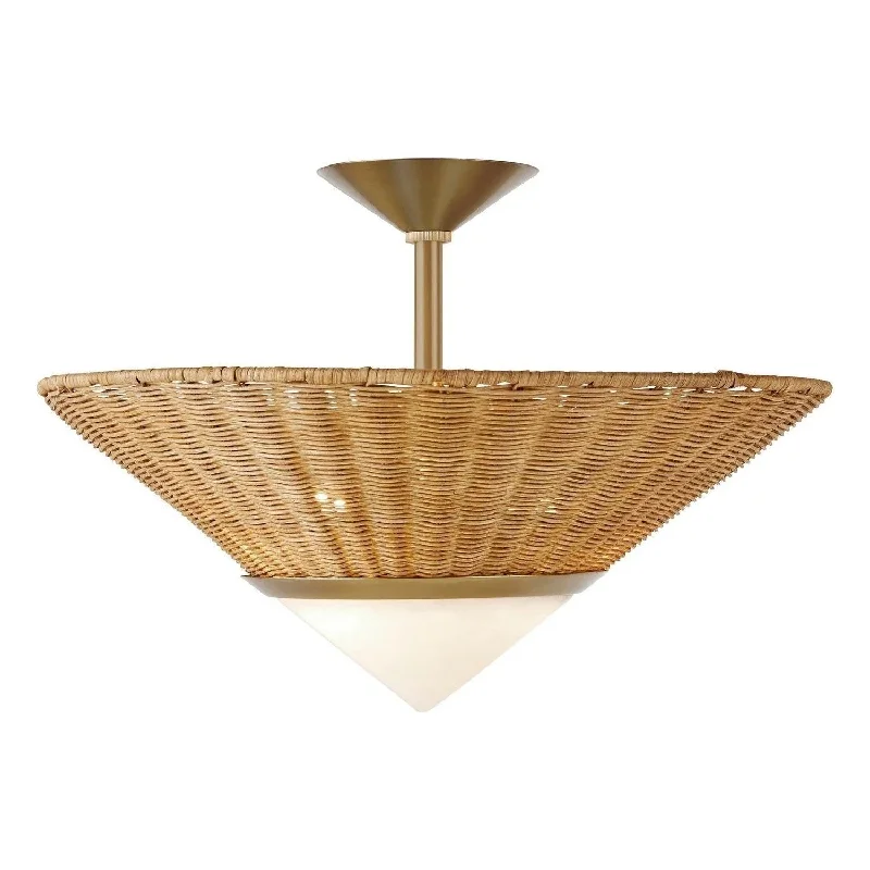 Track lighting with a brushed nickel finishCalista Flush Mount