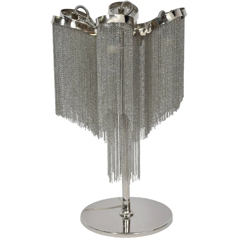 Track lighting with motion - sensor capabilitiesNiagara Silver Chain 4 Bulb Table lamp - Nickel Finish Track lighting with motion - sensor capabilitiesNiagara Silver Chain 4 Bulb Table lamp - Nickel Finish