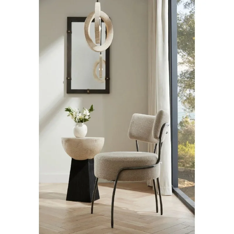 Track lighting with clear glass shadesEnid Chair