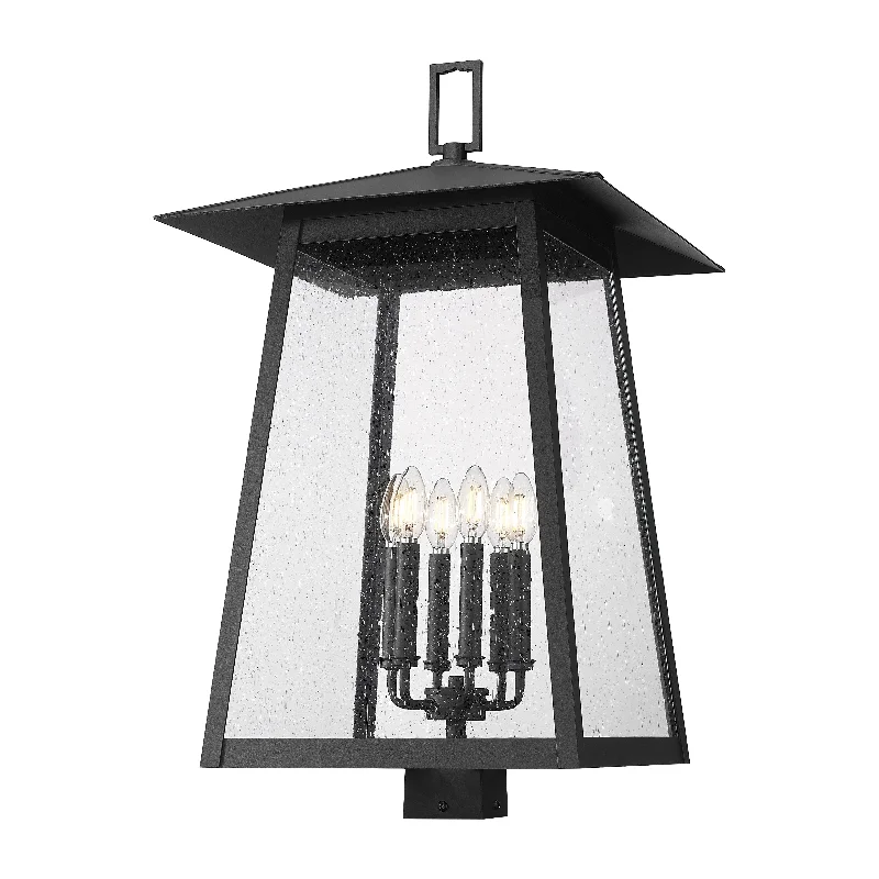 Track lighting for creating a moody atmosphereRainer 6-Light Outdoor Post Mount Fixture