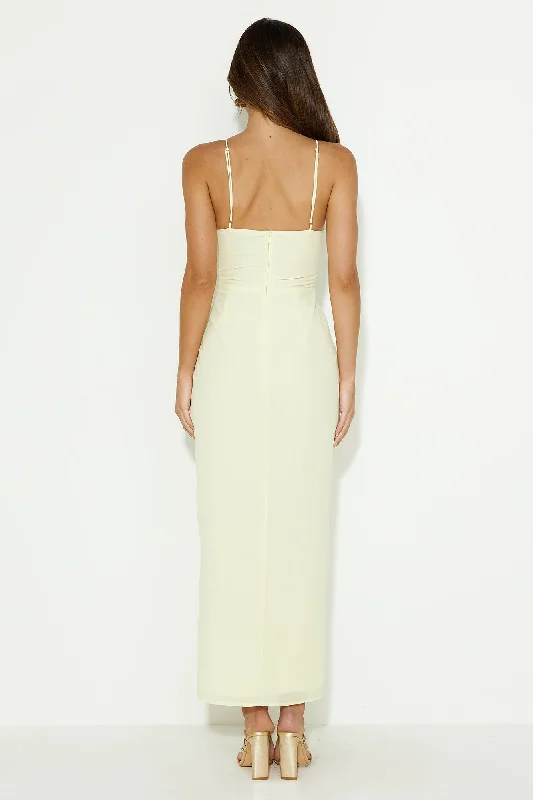 Attention Maxi Dress Yellow