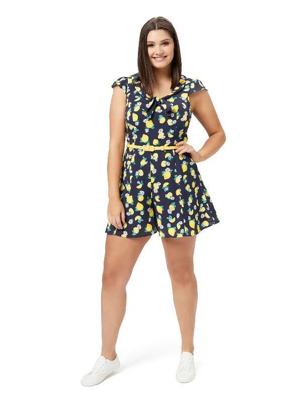 REVIEW - Lemon squeeze playsuit with yellow belt! 12