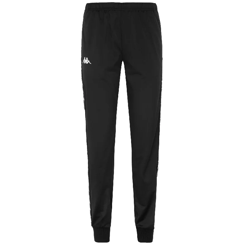 222 BANDA   WRASTORIA SLIM - Pants - Sport Trousers - Woman - BLACK-BLACK-WHITE