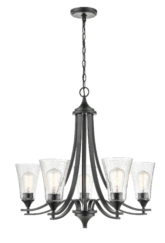 Small Chandeliers for Compact RoomsSmall Chandeliers for Compact Rooms5 Lamps Natalie Chandelier - Matte Black - Clear Seeded Glass - 27.75in Diameter - E26 Medium Base Small Chandeliers for Compact RoomsSmall Chandeliers for Compact Rooms5 Lamps Natalie Chandelier - Matte Black - Clear Seeded Glass - 27.75in Diameter - E26 Medium Base