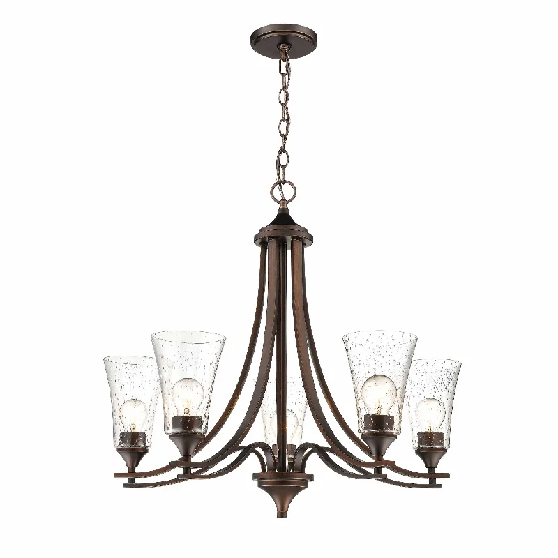 Small Chandeliers for Compact RoomsSmall Chandeliers for Compact Rooms5 Lamps Natalie Chandelier - Rubbed Bronze - Clear Seeded Glass - 27.75in Diameter - E26 Medium Base Small Chandeliers for Compact RoomsSmall Chandeliers for Compact Rooms5 Lamps Natalie Chandelier - Rubbed Bronze - Clear Seeded Glass - 27.75in Diameter - E26 Medium Base