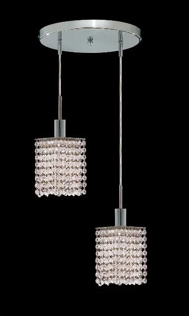 Chandeliers with Candle - Style Bulbs for a Classic AestheticChandeliers with Candle - Style Bulbs for a Classic AestheticZC121-1282D-R-S-CL/RC By Regency Lighting Mini Collection 2 Lights Pendant Chrome Finish