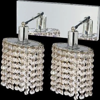 Modern Crystal Chandeliers for Contemporary HomesModern Crystal Chandeliers for Contemporary HomesZC121-1282W-O-E-CL/RC By Regency Lighting Mini Collection 2 Lights Wall Sconce Chrome Finish Modern Crystal Chandeliers for Contemporary HomesModern Crystal Chandeliers for Contemporary HomesZC121-1282W-O-E-CL/RC By Regency Lighting Mini Collection 2 Lights Wall Sconce Chrome Finish