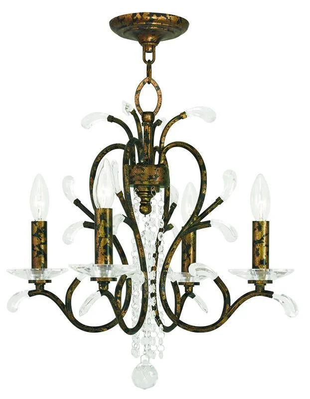 Chandeliers with Venetian Glass for a Luxurious LookChandeliers with Venetian Glass for a Luxurious LookLivex Serafina 4 Light VBR Mini Chandelier - C185-51004-71
